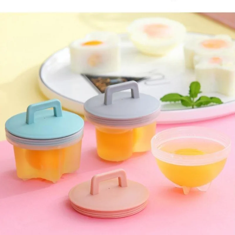 

4Pcs/set Kitchen Egg Steamer Breakfast Omelette Grinder Home DIY Ideas Egg Boilers for Kid Baking Mold Kitchen Accessories