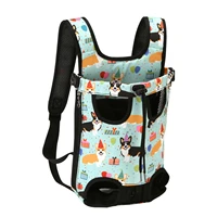 pet puppy outdoor travel hiking cat canvas mesh backpack legs out front facing soft comfortable adjustable walking dog carrier