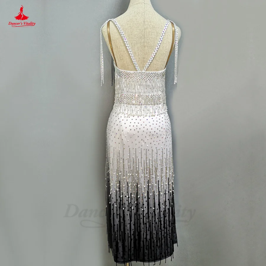 Платье для латинских танцев веймена румы Чача Танго платье с кисточками