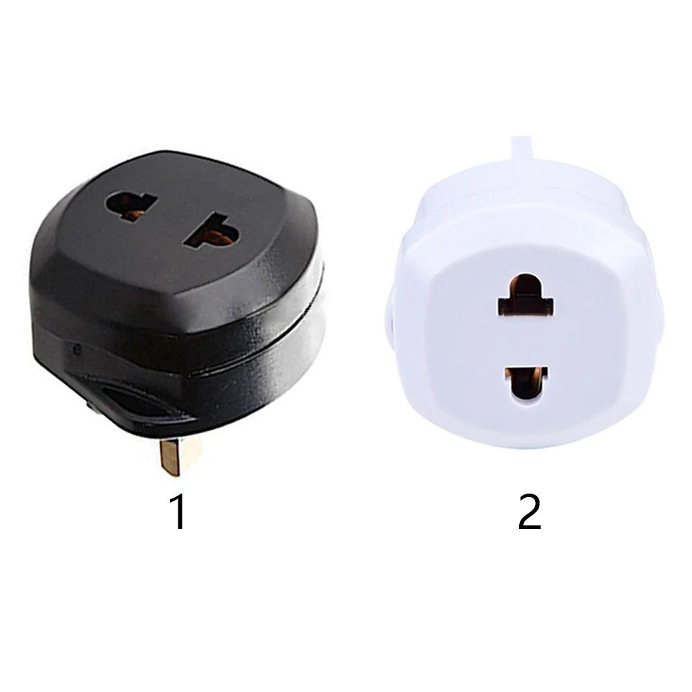 Brass Conductor Home Power Conversion Abroad Adapter Lightweight 2-Pins To 3-Pins EU TO UK Plug Travel Socket ABS | Электроника