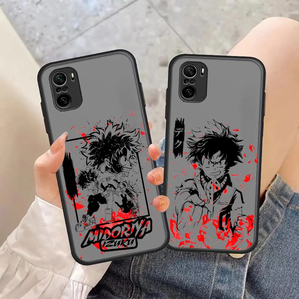 

My Hero Academia Comics Anime Cartoon Case For Redmi K30 Case For Redmi K40 K30 K20 10 10C 10X 9T 9C 9A 9 8A 8 7A 7 6 Pro Plus