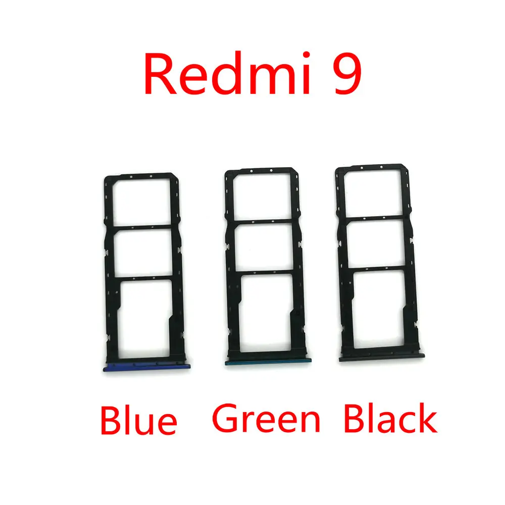 For Xiaomi Redmi 9A 9 SIM Card Tray Slot Holder Adapter Socket