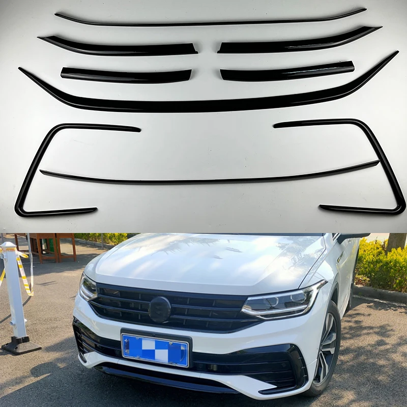 

Наклейка на передний бампер для VW Tiguan 2022, наклейка на кузов автомобиля, внешние аксессуары