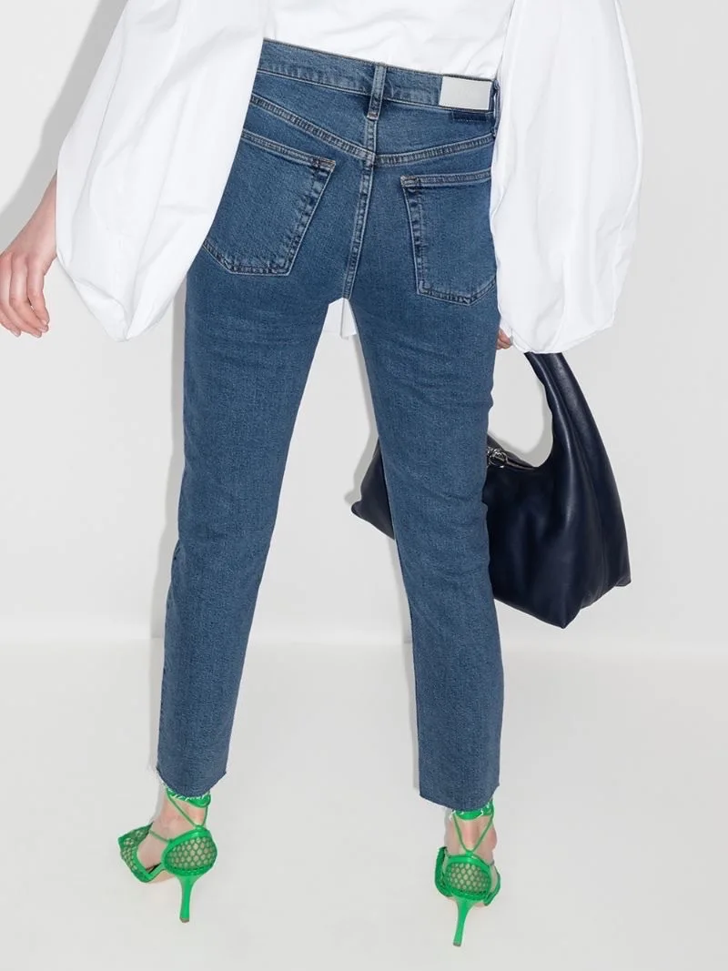 Осенне-зимние новые стильные двухсторонние женские джинсы Все в одном с прямыми