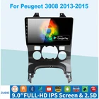 Автомагнитола 2 din, 2 + 32 ГБ, Android 10,0 для PEUGEOT 3008 2013-2015, мультимедийный видеоплеер, навигация, GPS, dvd