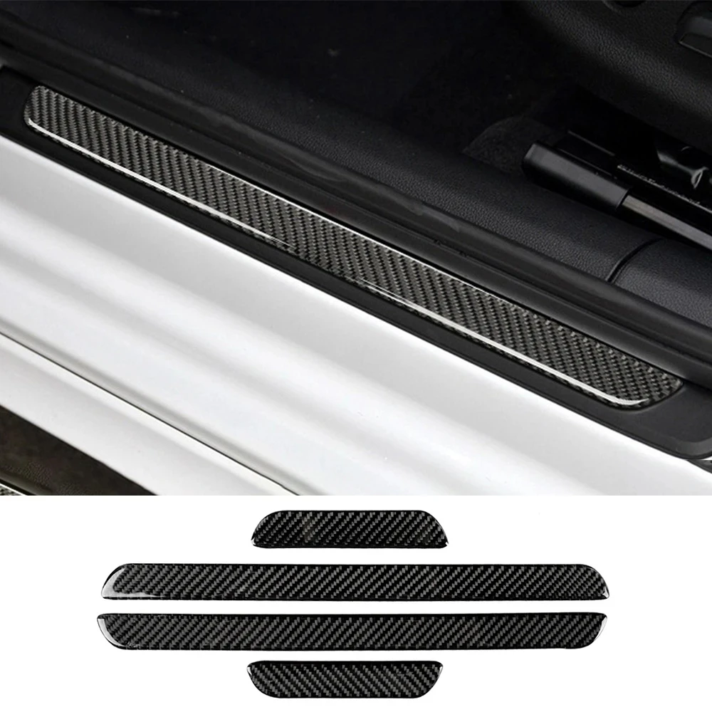 

Car Door Sill Protection Decorative Carbon Fiber Threshold Pedal Sticker Trim For Audi A3 8V 14-19 Auto Interior Accessories