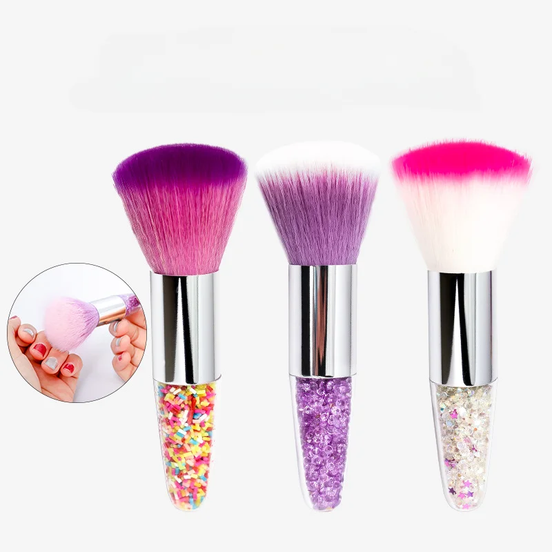 

Кисть для дизайна ногтей, кисть для удаления пыли на ногтях, акриловый УФ-Гель-лак, искусственные кисти для макияжа, инструменты для очистки маникюра, аксессуары