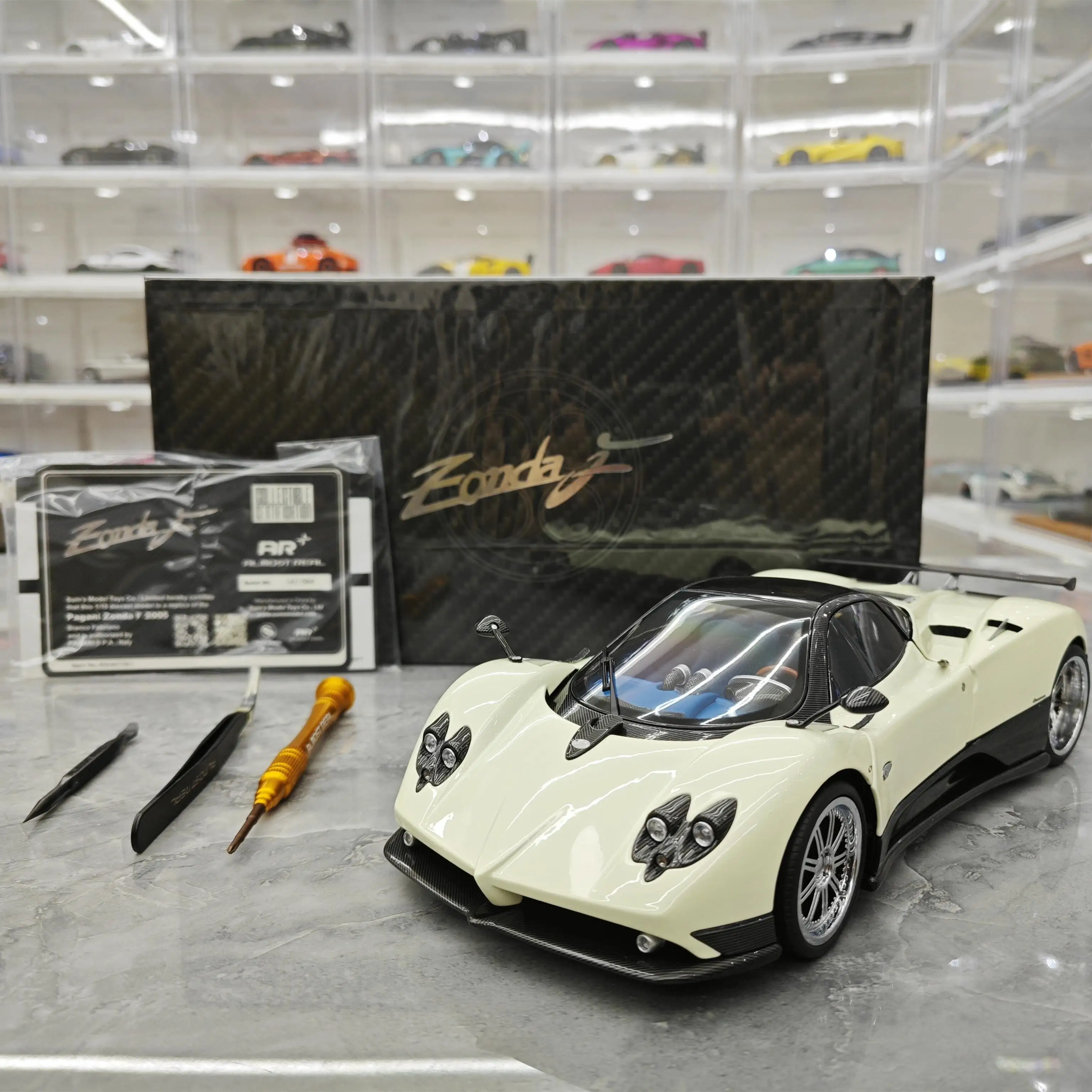 Почти Настоящая модель автомобиля высшего класса 1:1 для Pagani Zonda F копия сплава
