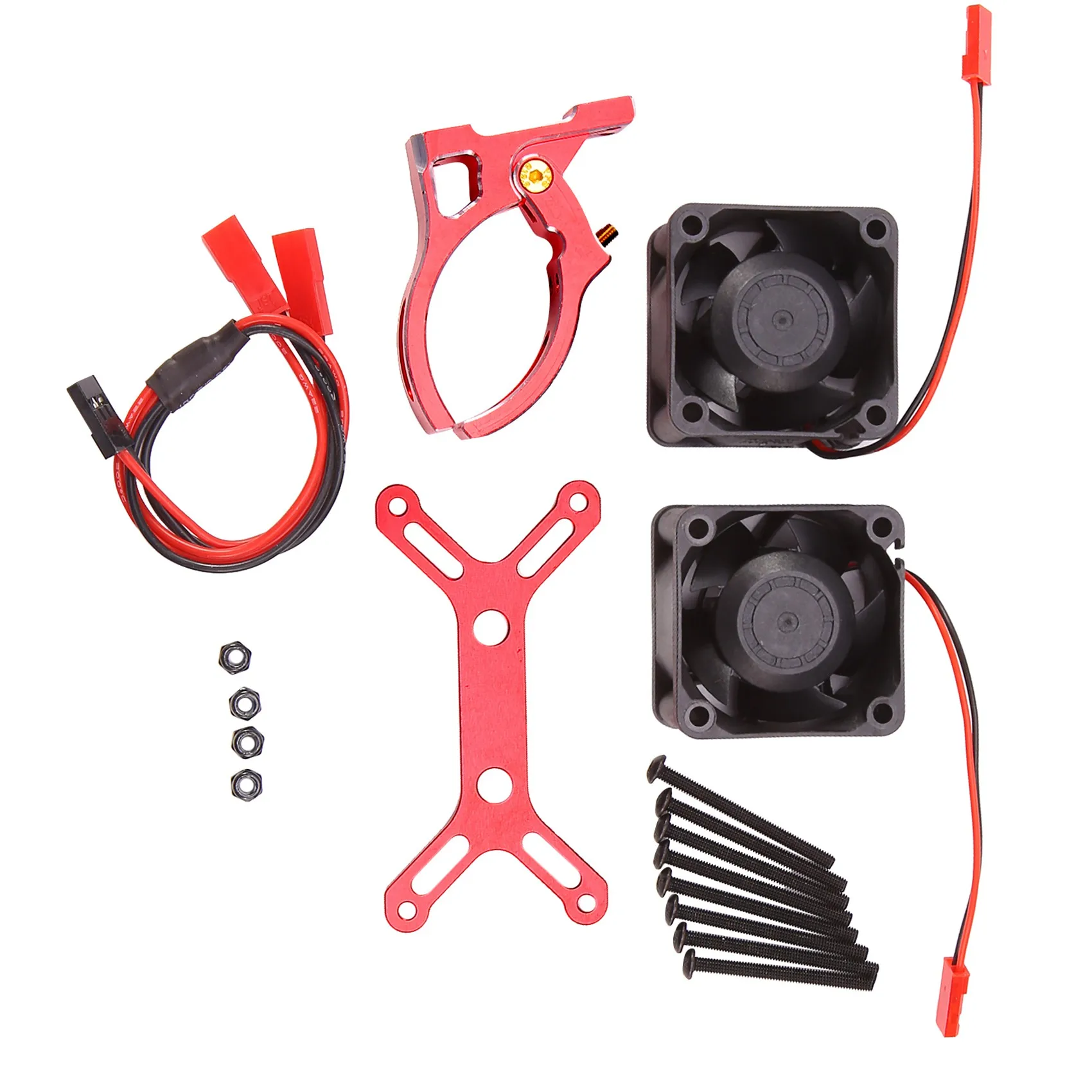 4985 1717 Радиатор бесщеточного двигателя с двойным охлаждающим вентилятором для 1/5