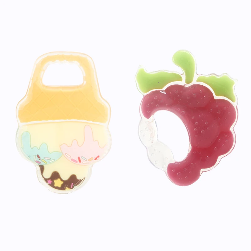 

Teething & Massage Toys Liquid Silicone Baby Teeth Baby Dental Care Accessories Newborn Fruit Chew Toys