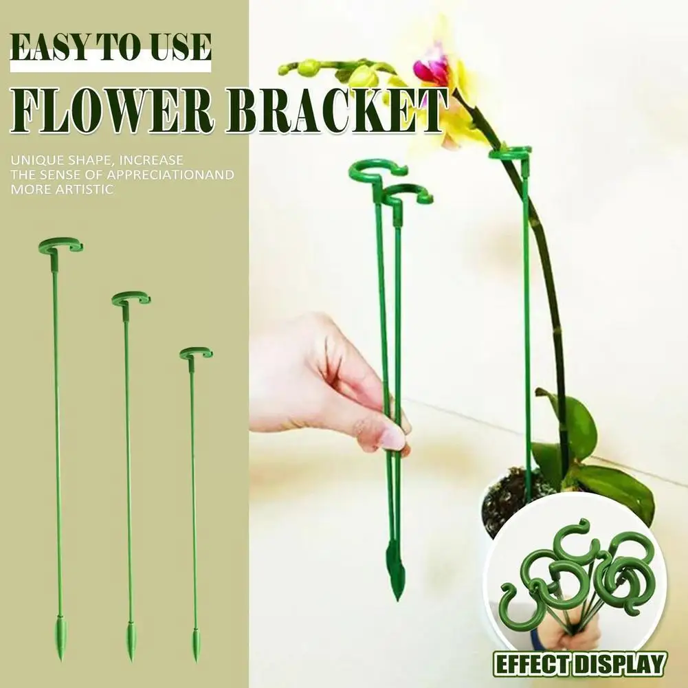 

10pcs Plastic Plant Frame Supports Flower Stand In Gardener Vase Fixing Supplies Tool Protection Reusable Gardening X5N1
