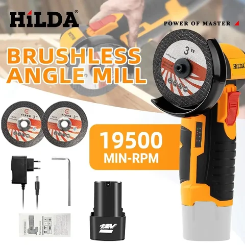 HILDA Бесщеточная Угловая Шлифовальная Машина 12В