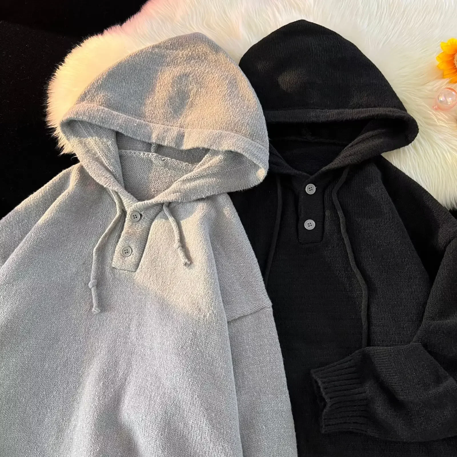 Повседневный пуловер с длинными рукавами для мужчин и женщин модный вязаный топ