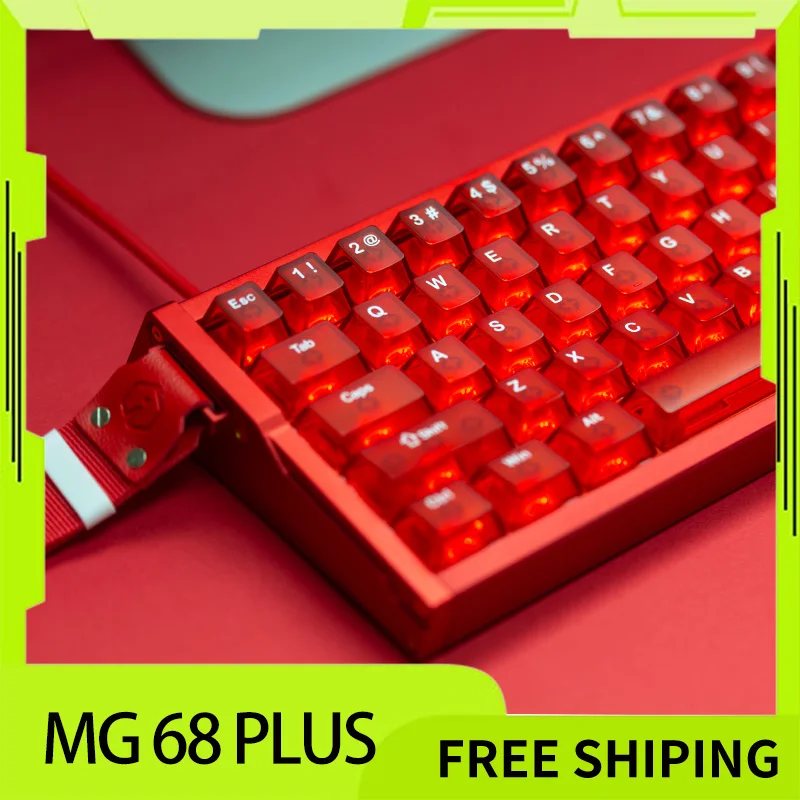 Фото Новая механическая клавиатура IROK MG68 PLUS ACE с магнитными переключателями, RGB-подсветкой, 8K, для геймеров, ПК, киберспорта, игровые аксессуары, подарок №2
