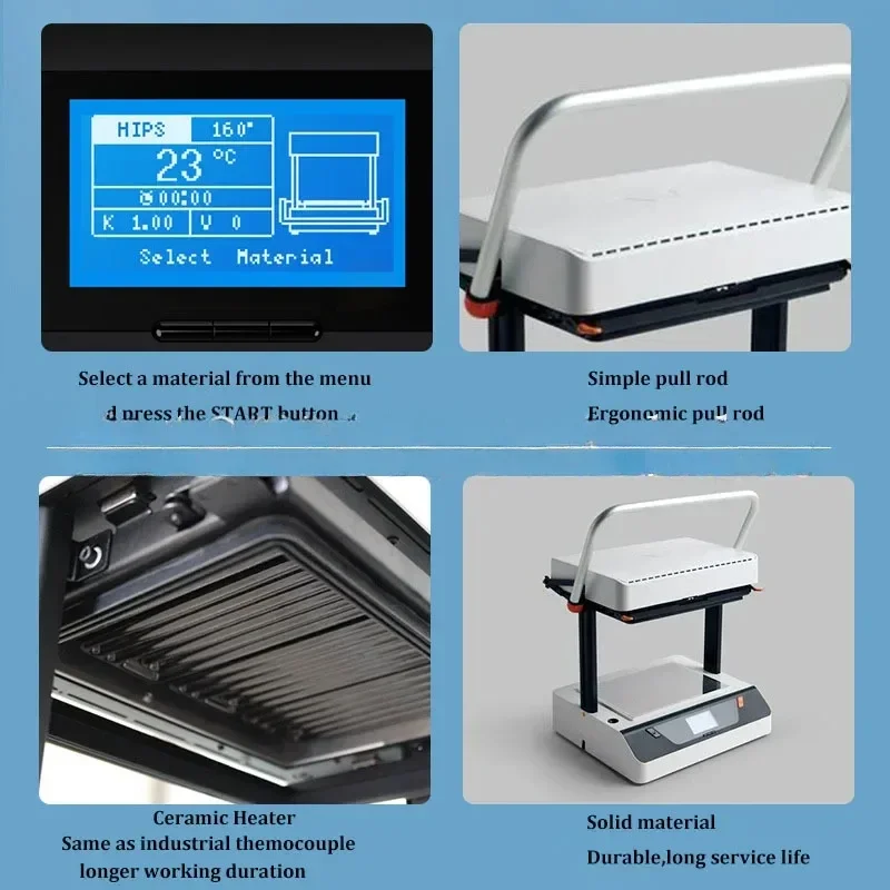 1. Пластиковая блистерная машина 32 кВт Настольная пластиковая вакуумная