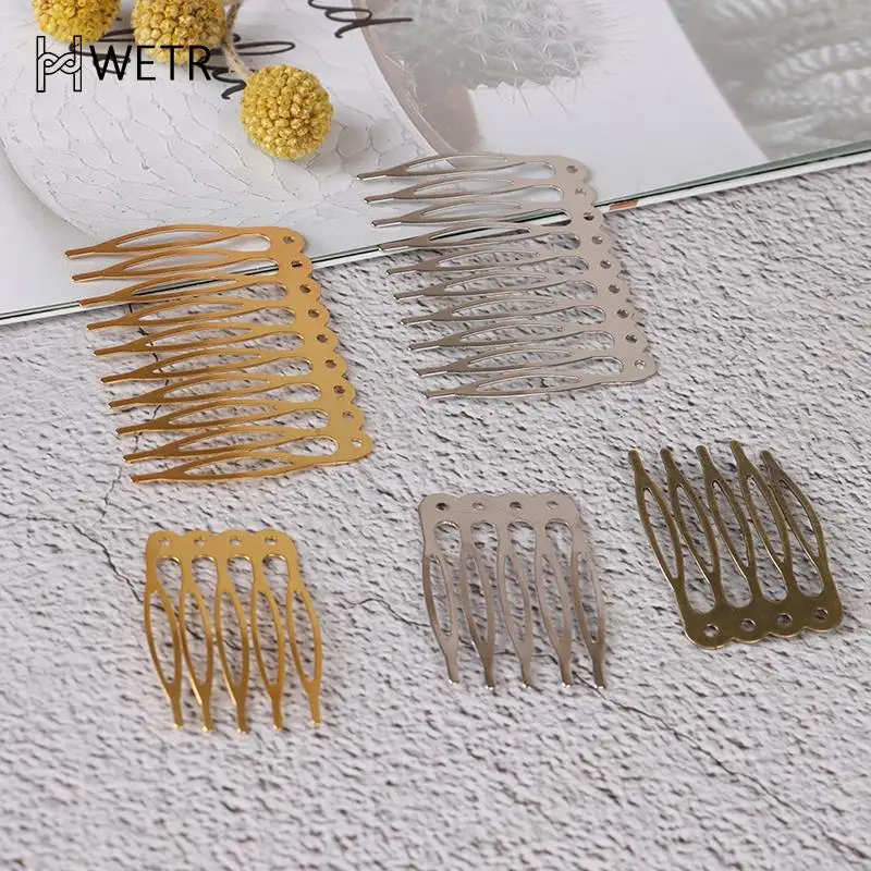 

Teeth Metal Hair Comb Bronze Tone Hair Clips Claw Hairpins DIY Jewelry Findings And Components Wedding Hair Supplies