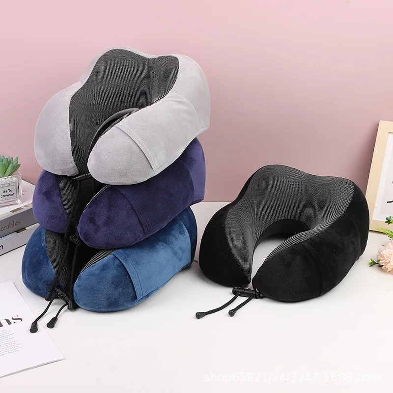 

Headrest Cushion Travel Healthcare Insert Drop Shipping Memory Foam Airplane Neck Rest Pillows for Airplane Cervical Healthcare