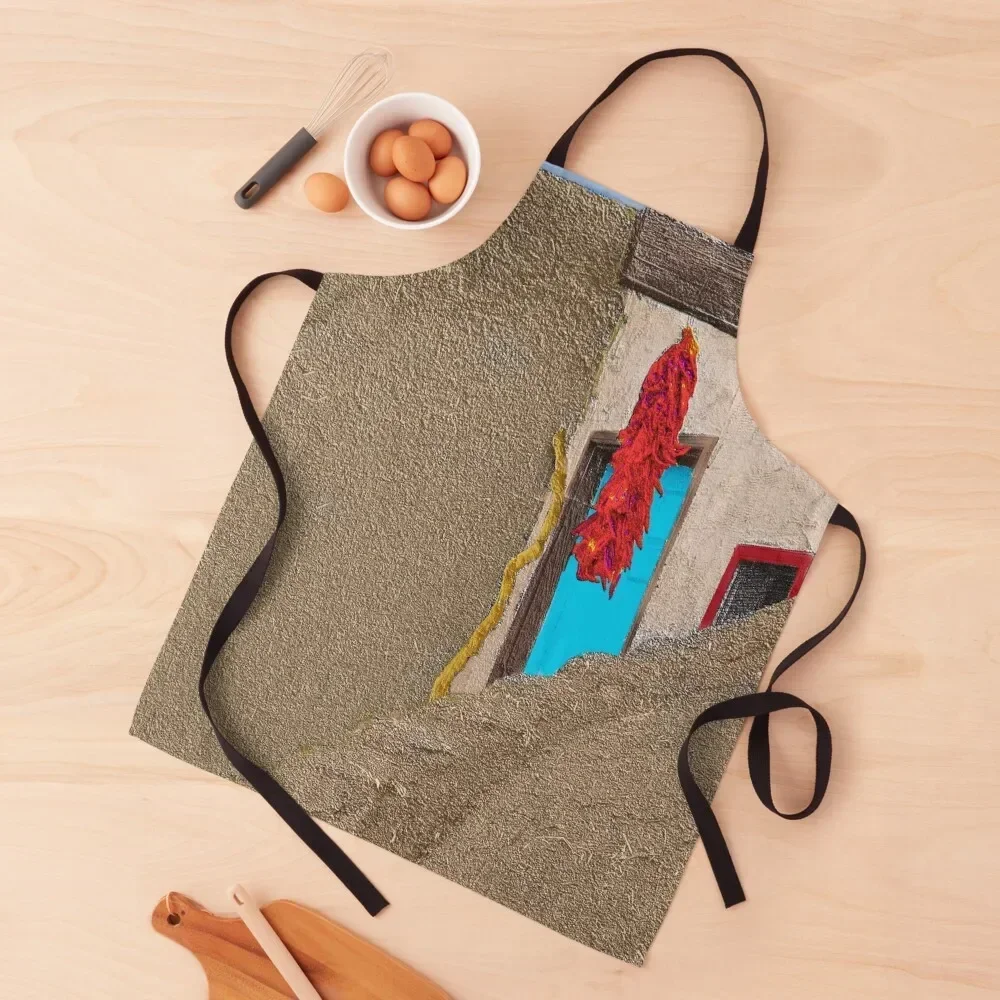 Southwest Chile Ristra Hanging in Taos Pueblo NM Фартук с карманами Кухня на стену