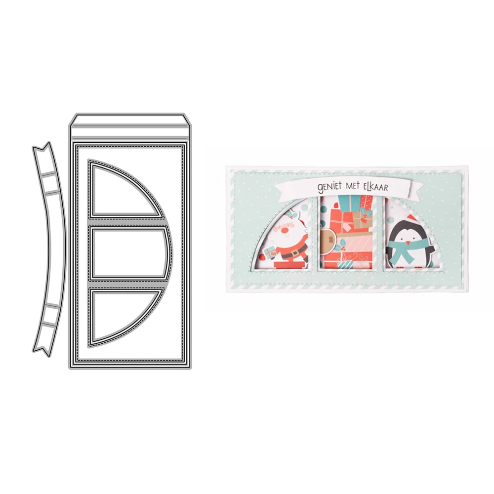 

2022 AliliArts Metal Cutting Dies Slimline Shadowbox diy Scrapbooking Photo Album Decorative Embossing PaperCard Crafts Die