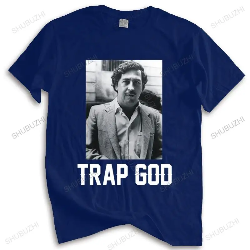 

new fashion t-shirt men crew neck tees Trap God T Shirt Pablo Escobar Money Drugs Coke Urban TV shubuzhi cotton man t shirt