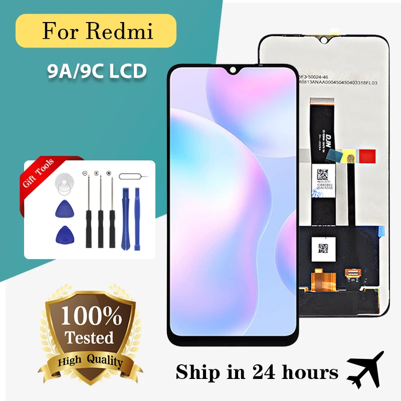 

Brand New 6.53 Inch For Xiaomi Redmi 9A Lcd Touch Screen Digitizer Assembly Replacement For Redmi 9C Display Free Ship