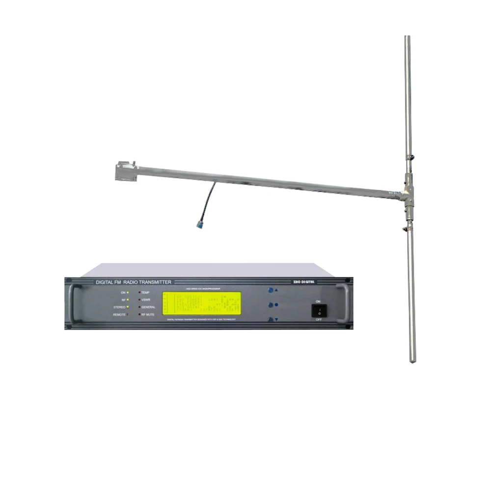 

ZHC618F-100W 100watts FM RadioTransmitter FM Broadcast And DP100 Dipole Antenna Feeder A KIT