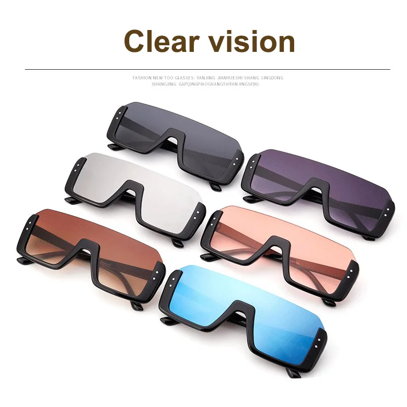 

Fashion Sunglasses Men Women Vintage Retro Glasses Black Square Big Frame Sun Glasses Unisex Oculos Feminino Equipments