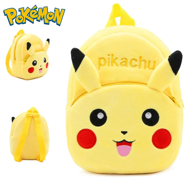 

TOMY Monster Movie Pokémon Bag Plush Backpacks Kid's Toy Schoolbag Pikachu Plush Backpack Kids Birthday Gift