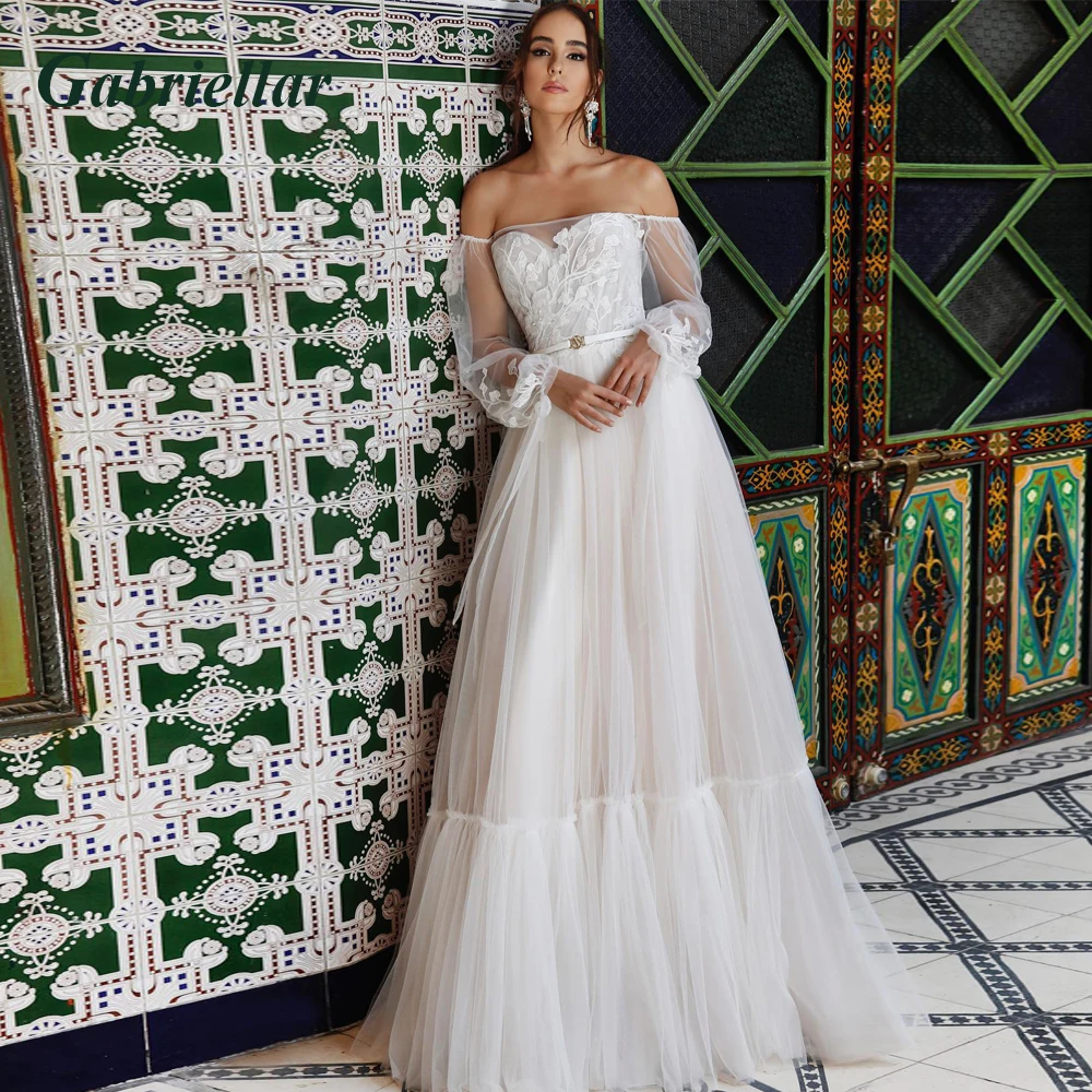 Gabriellar Classic Detachable Sleeves Wedding Dresses Sweetheart Appliques A-line Wedding Gown Vestido De Casamento Personalised