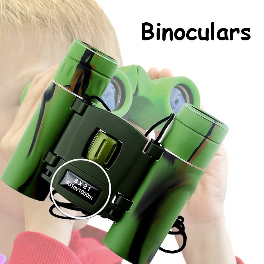 Портативный бинокль 8x21Toy для изучения природы миниатюрные уличные телескопы
