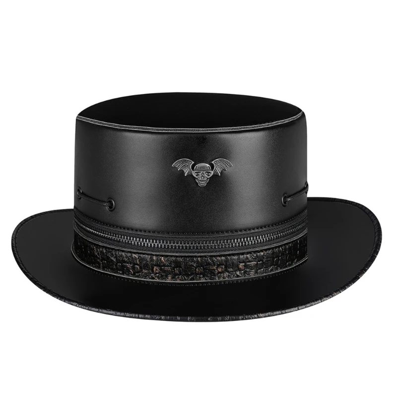 

L5YA Magician Black Color Holiday Party Halloween Hat Fashion Unisex Hat