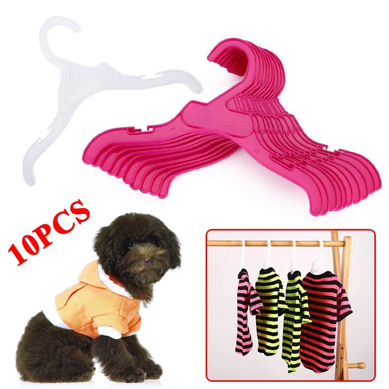 

Plastic For Hook Hanger Hanger Whitered Clothes Pets Length Hangers Accessories Dogs Dog Rack Tough Pet Clothes 10pcs/set