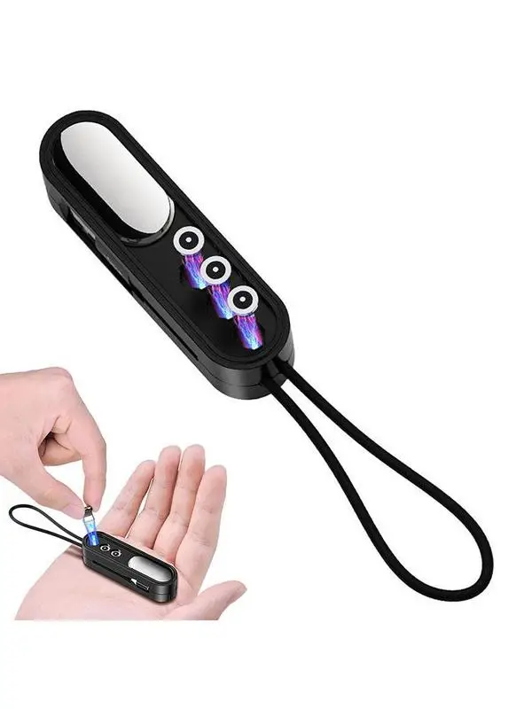 

3 In 1 Cable For Phone 11 12 13 Pro Max Portable Short Magnetic USB Cable Type C USBUSB Fast Charging Telescopic Wire