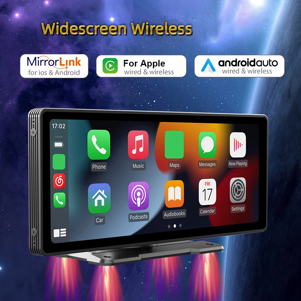 

9.3 Inch Wireless Multimedia Player HD Bluetooth-compatible Radio Large Display Stereo MP5 Player Carplay Android Auto Supported
