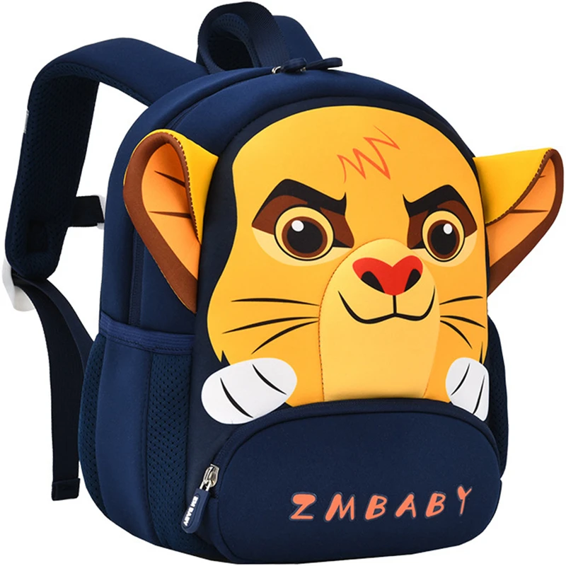 Children School Bags For Girls Boys Backpacks 3D Cartoon Animal Lion Baby Backpacks Kindergarten Schoolbag Kids Backpack mochila