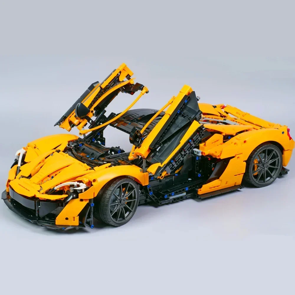 3893 шт. технические блоки спортивный автомобиль гоночный P1 Speed Champion модель