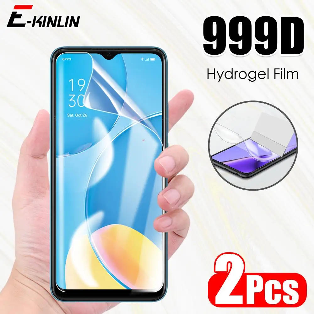 Гидрогелевая Защитная пленка для OPPO A16 A16s A15 A15s A12 A12e A9 A5 A5s A3s AX7 AX5 A1k, 2 шт., без стекла