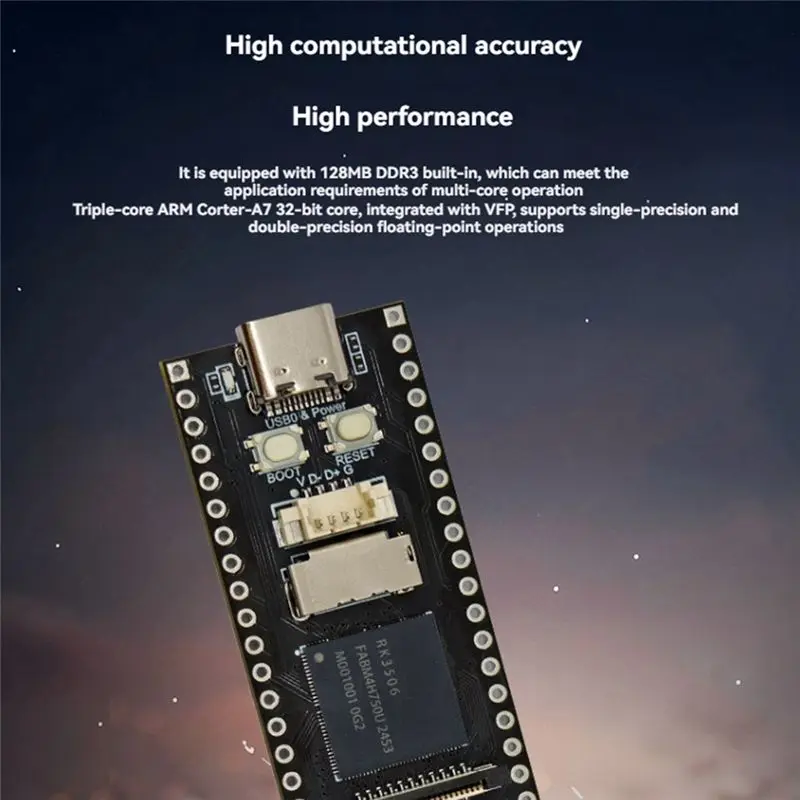 Фото Плата разработки DT21 RK3506 на базе Linux, чип RK3506G2, 128 МБ DDRL3, порт Ethernet 100 Мбит/с для встроенных систем. №4