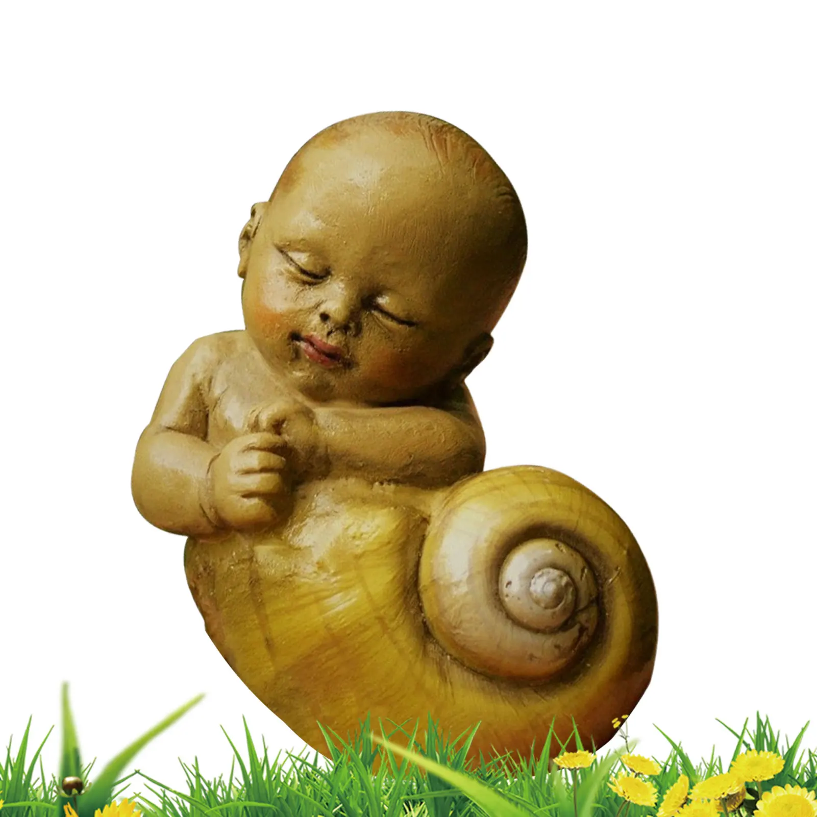 

Детские украшения из смолы в виде улитки, украшения для сада, для сна, милые феи Xenomorph, улитки, декор для сада, внутреннего двора, лужайки