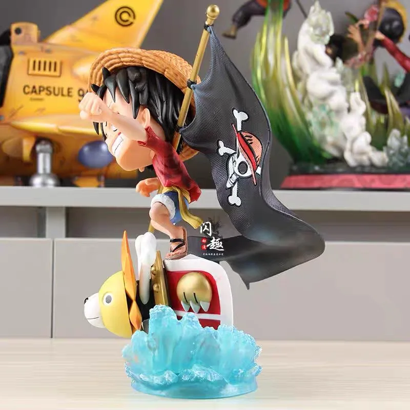 Фигурка из аниме Луффи с пиратским флагом милая тысяча солдат коллекционные