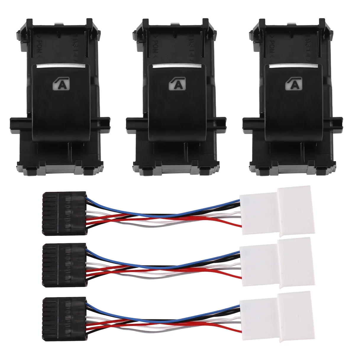 

Car LED Power Single Window Switch for Toyota RAV4 2019-2022 Left Driving Backlight