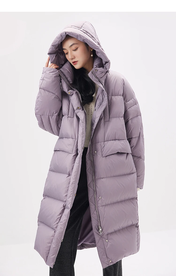 High Quality 90% White Goose Down Long Coat Women Winter Warm Abrigos Mujer  Casacos Femininos Inverno 2022 Jackets