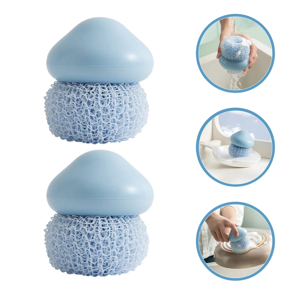 

Brush Dish Cleaning Pot Scouring Scrubbing Pan Pad Scrubber Kitchenscrubbers Sponges Cleaner Sponge Scrub Handlescourer Fiber