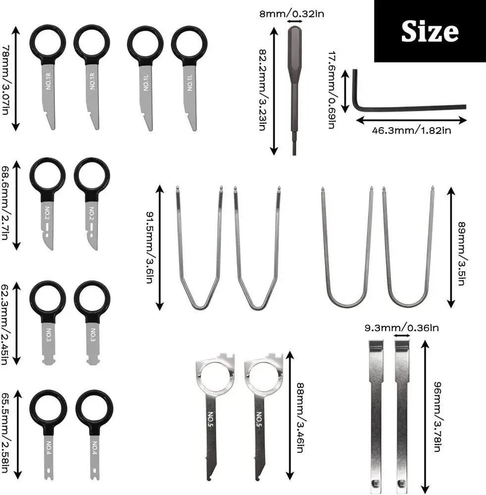 Рисунок 4 - Набор инструментов для снятия автомобильного радио