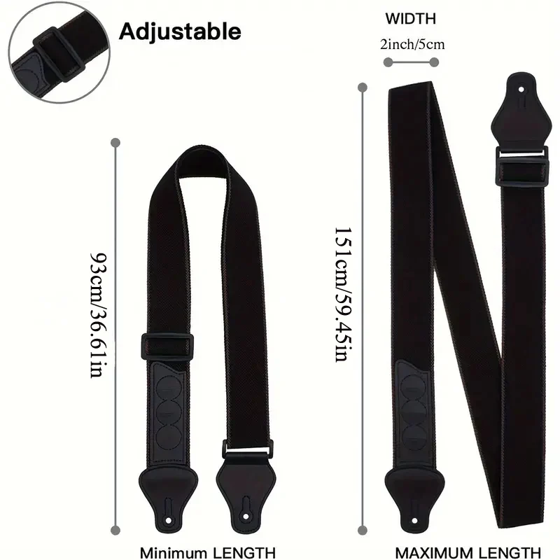 Регулируемый ремень с 3 держателями для гитар из искусственной кожи гитары