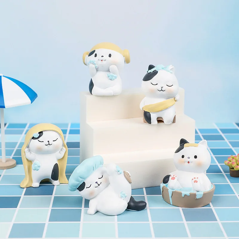 

Meow Bathhouse Creative Cat Hand Office Cartoon Cute Student Gift Desktop Decoration Ornament Home Decoration Accessories Modern