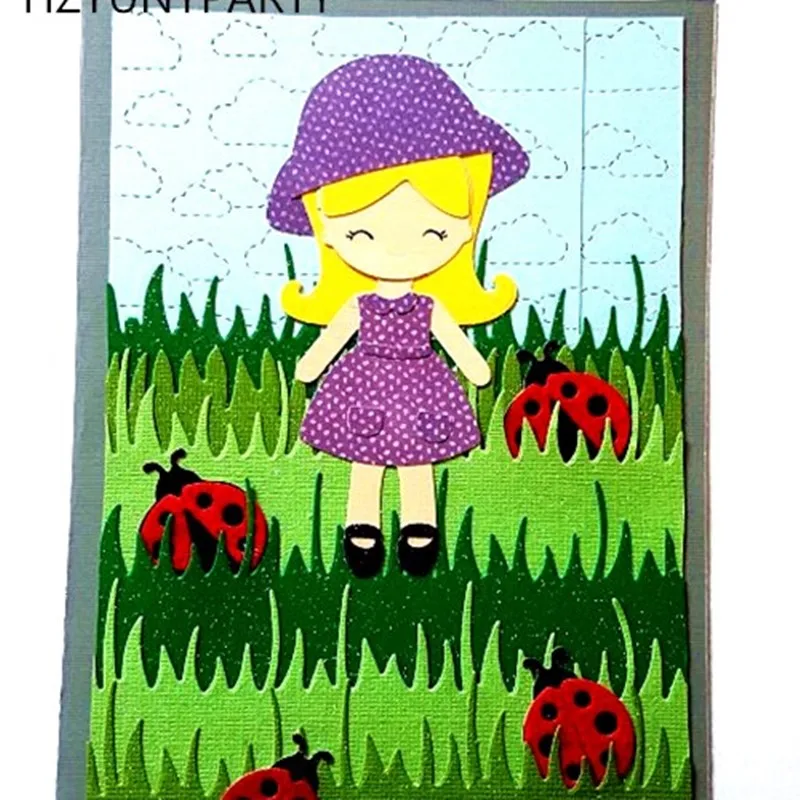 

New Cute Ladybugs Metal Cut Dies Stencils for Scrapbooking Stamp/Photo Album Decorative Embossing DIY Paper Cards