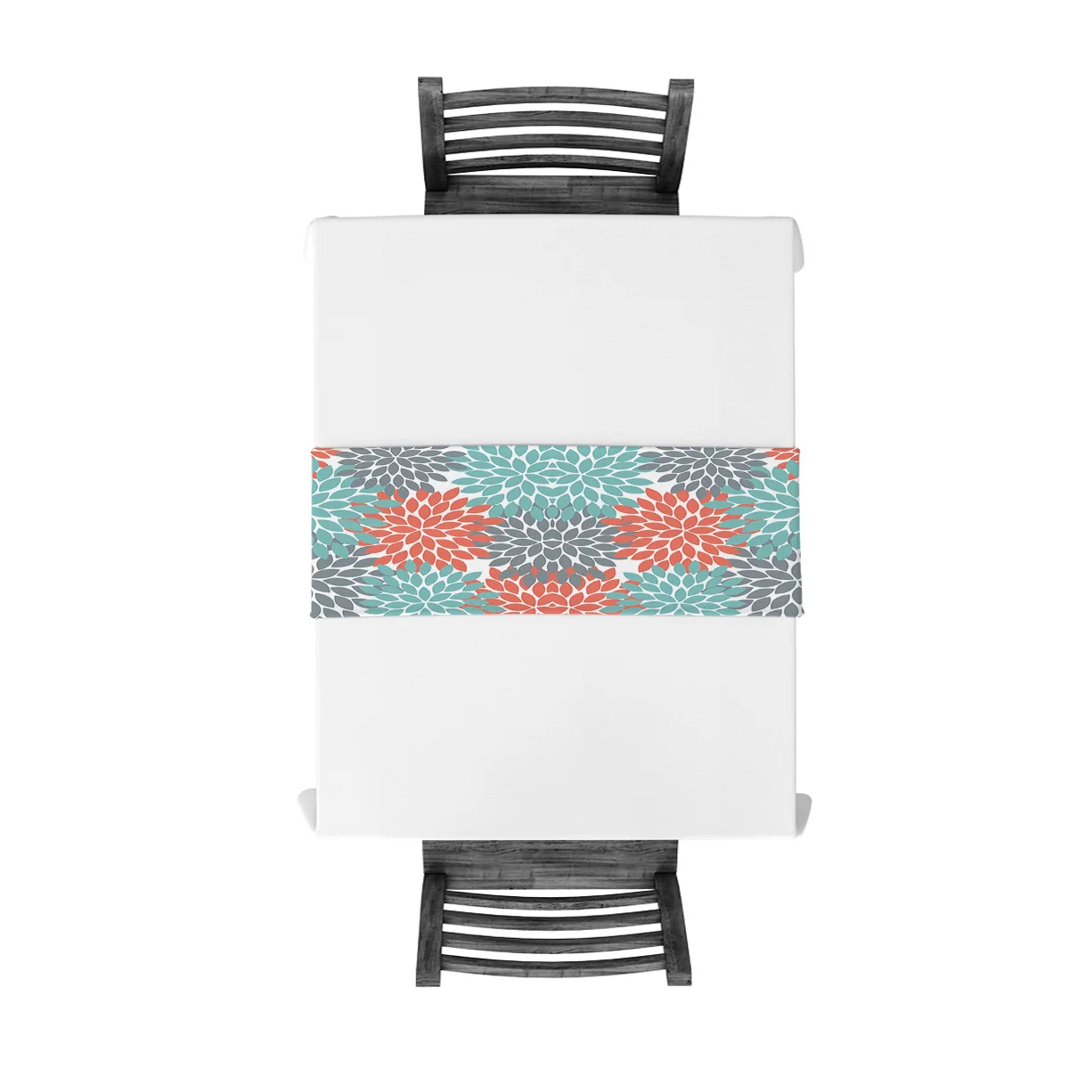 Многоцветный зеленый серый красный Настольный бегунок с флагом украшения для