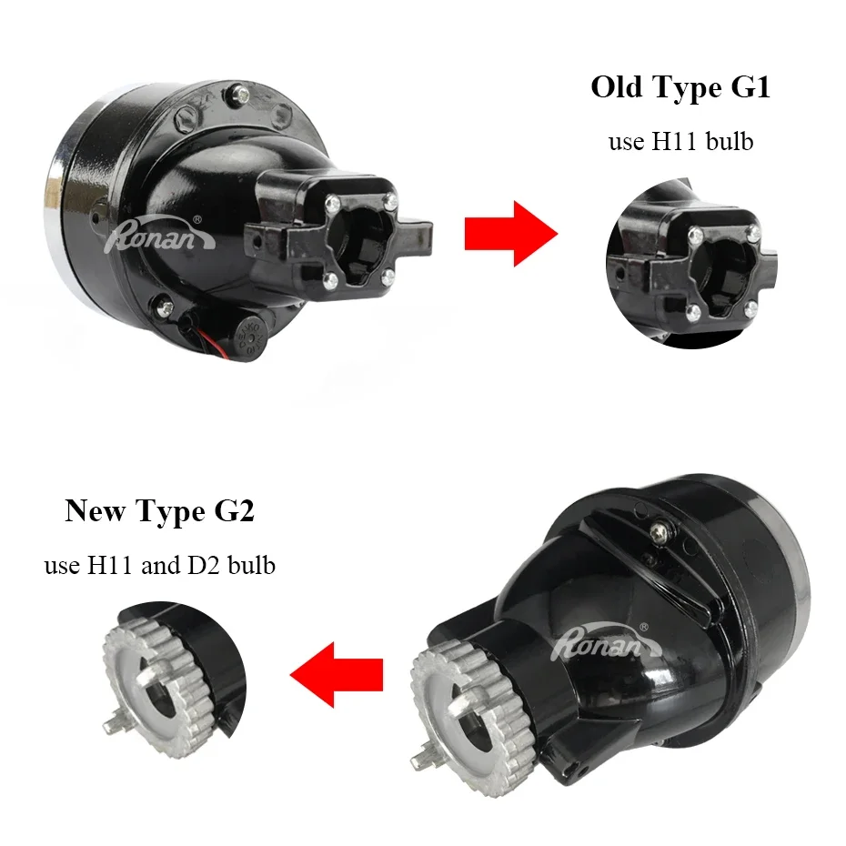 RONAN 2 шт. 3 0-дюймовый G2 типа биксеноновые противотуманные фары линзы проектора