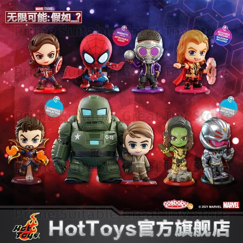 Фото В наличии: Оригинальная коллекционная мини-фигурка Hot Toys What If Captain Carter Zombie Hunter Spider-Man COSBABY, подарок и предмет коллекционирования №1